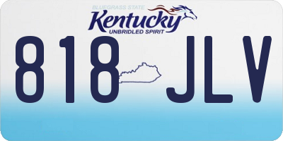 KY license plate 818JLV