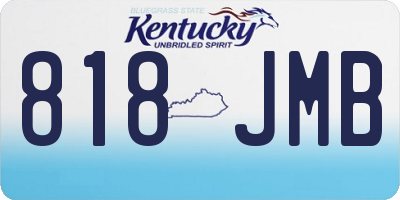 KY license plate 818JMB