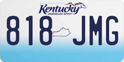 KY license plate 818JMG
