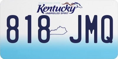 KY license plate 818JMQ