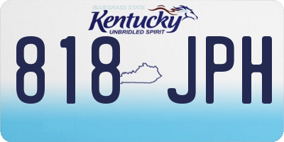 KY license plate 818JPH