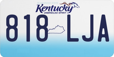 KY license plate 818LJA
