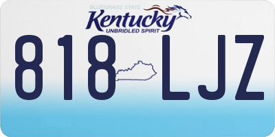 KY license plate 818LJZ