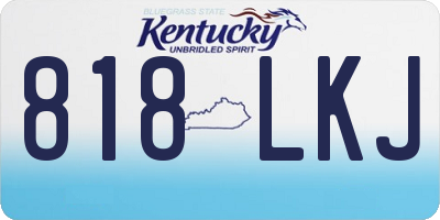 KY license plate 818LKJ