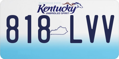 KY license plate 818LVV