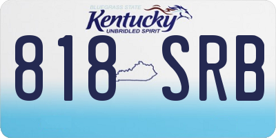 KY license plate 818SRB