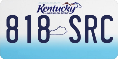 KY license plate 818SRC