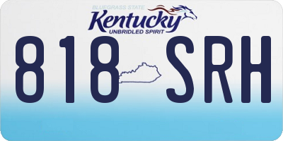 KY license plate 818SRH