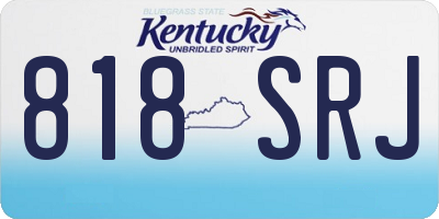 KY license plate 818SRJ