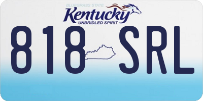 KY license plate 818SRL