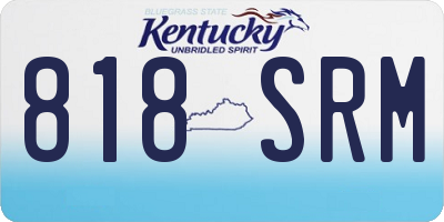 KY license plate 818SRM