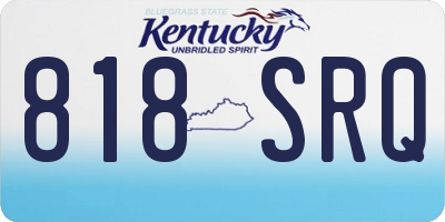 KY license plate 818SRQ