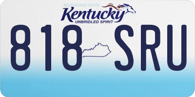 KY license plate 818SRU