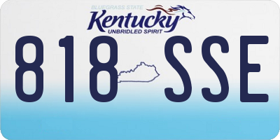 KY license plate 818SSE