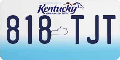 KY license plate 818TJT