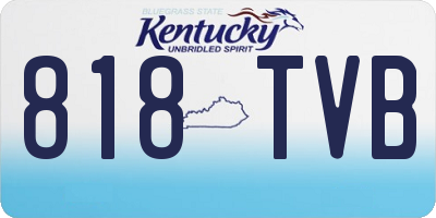 KY license plate 818TVB
