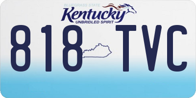KY license plate 818TVC