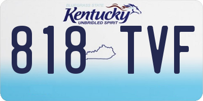 KY license plate 818TVF