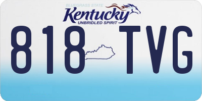 KY license plate 818TVG