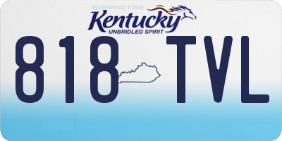 KY license plate 818TVL
