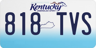 KY license plate 818TVS