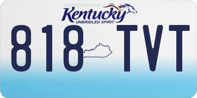 KY license plate 818TVT