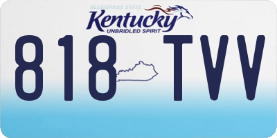 KY license plate 818TVV