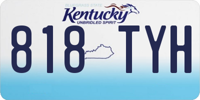 KY license plate 818TYH