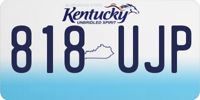 KY license plate 818UJP