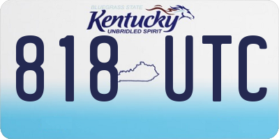 KY license plate 818UTC