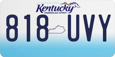 KY license plate 818UVY