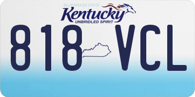 KY license plate 818VCL