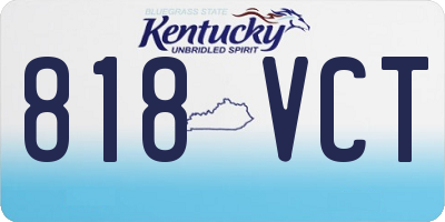 KY license plate 818VCT