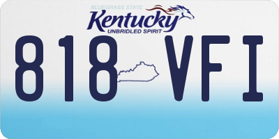 KY license plate 818VFI