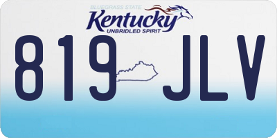 KY license plate 819JLV
