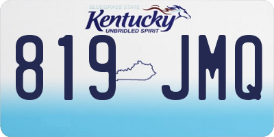 KY license plate 819JMQ