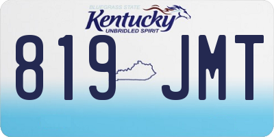 KY license plate 819JMT