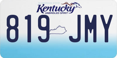 KY license plate 819JMY