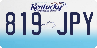 KY license plate 819JPY