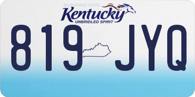 KY license plate 819JYQ