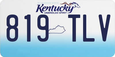 KY license plate 819TLV