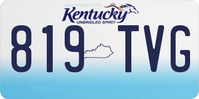 KY license plate 819TVG