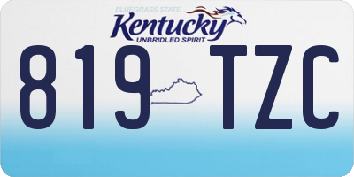 KY license plate 819TZC
