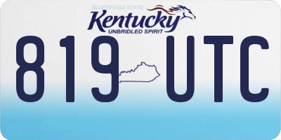 KY license plate 819UTC