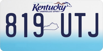 KY license plate 819UTJ