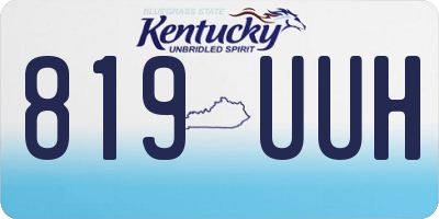 KY license plate 819UUH