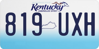 KY license plate 819UXH