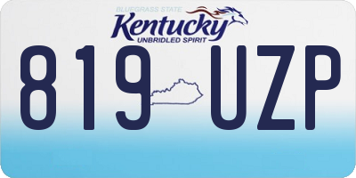 KY license plate 819UZP