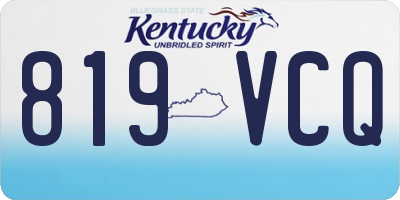 KY license plate 819VCQ