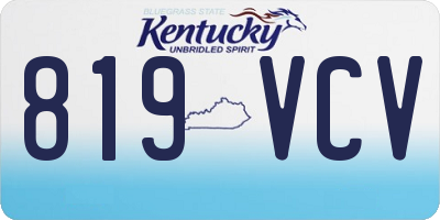 KY license plate 819VCV